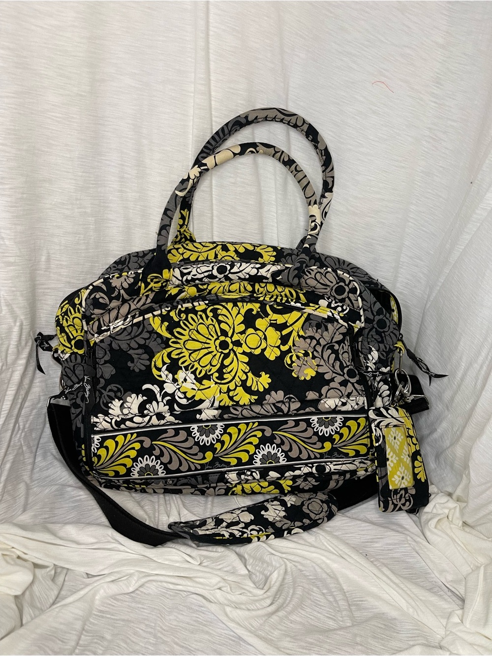 Vera Bradley Baroque Large Travel Laptop Bag Retired Print
